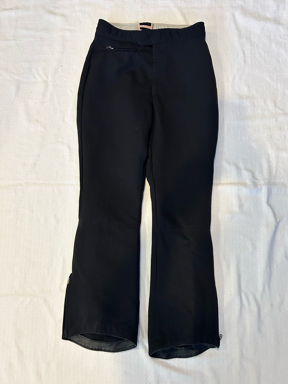 Bogner Black High-Waist Stretch Wool Ski Trousers Pants Sz 12 / Modern 6 hi